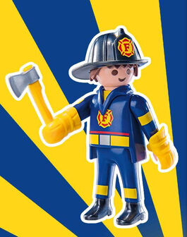 PLAYMOBIL - BOMBERO - SOBRE SORPRESA SERIE 12 NIÑOS