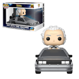 FUNKO POP! RIDES: REGRESO AL FUTURO - DOC CON LA MÁQUINA DEL TIEMPO