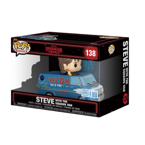 FUNKO POP! RIDES: STRANGER THINGS - STEVE CON LA FURGONETA SQUAWK