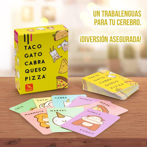 JUEGO TACO, GATO, CABRA, QUESO, PIZZA