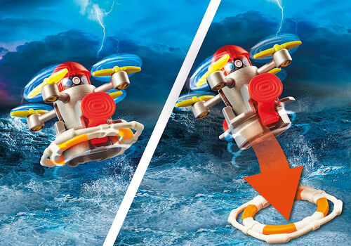 PLAYMOBIL - RESCATE MARÍTIMO: RESCATE DE BOMBEROS CON BARCO