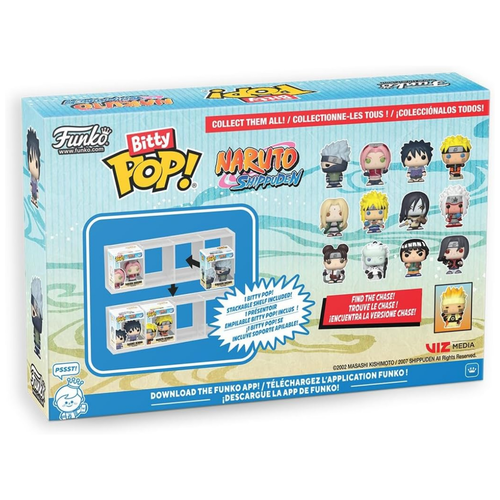 FUNKO BITTY POP! NARUTO SHIPPUDEN TEAM 7 (PACK 4)