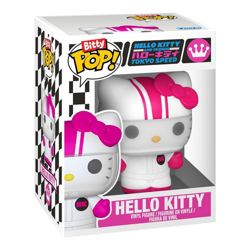 FUNKO BITTY POP! RIDES: SANRIO - HELLO KITTY EN COCHE DE CARRERAS