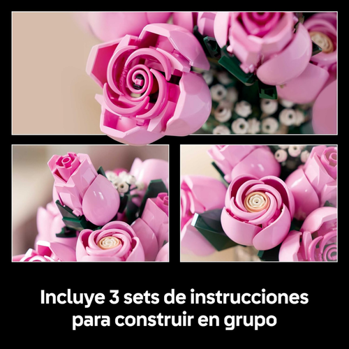 LEGO BOTANICALS - RAMO DE ROSAS ROSADAS
