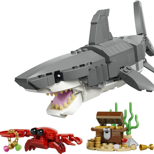 LEGO CREATOR 3EN1 - FEROZ TIBURÓN CON COFRE DEL TESORO