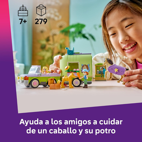 LEGO FRIENDS - REMOLQUE PARA CABALLO Y POTRILLO