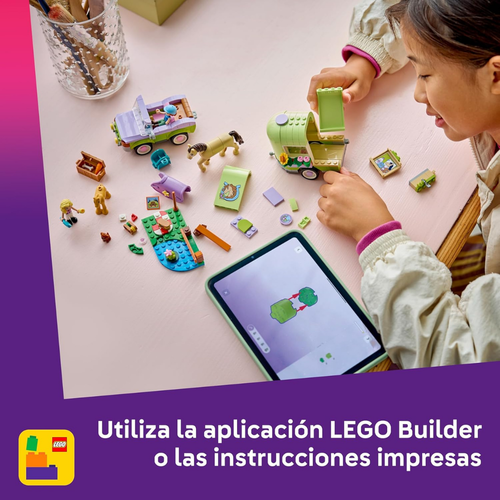 LEGO FRIENDS - REMOLQUE PARA CABALLO Y POTRILLO