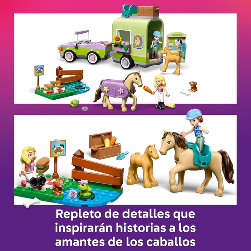 LEGO FRIENDS - REMOLQUE PARA CABALLO Y POTRILLO