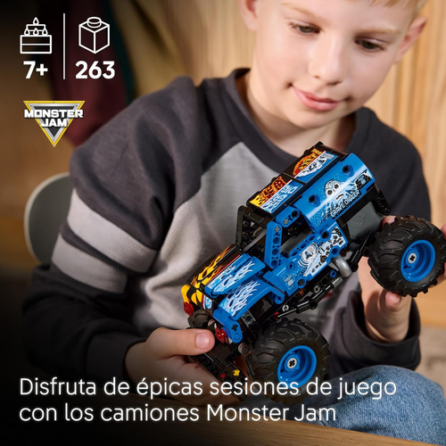 LEGO TECHNIC: MONSTER JAM - GRAVE DIGGER FUEGO Y HIELO