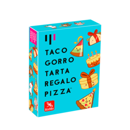 JUEGO TACO, GORRO, TARTA, REGALO, PIZZA