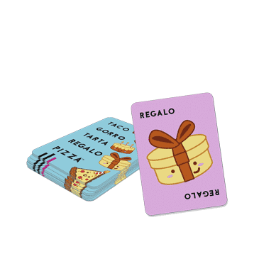 JUEGO TACO, GORRO, TARTA, REGALO, PIZZA
