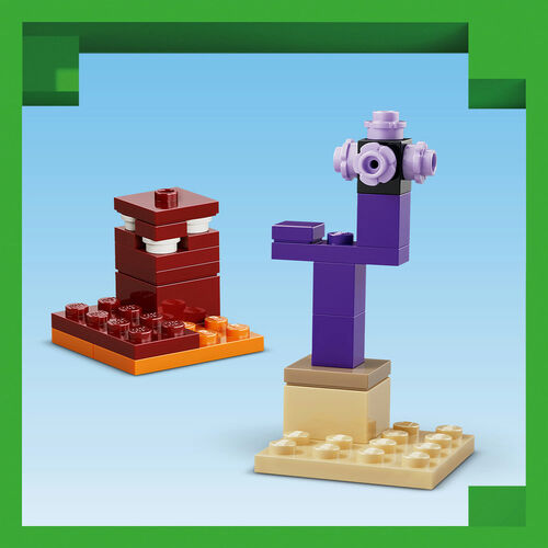 LEGO MINECRAFT - EL VIAJE POR EL NETHER Y EL PORTAL AL END