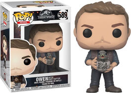 30990 FUNKO POP! Jurassic World 2 - Figura Owen con Bebé Raptor - EXCLUSIVO