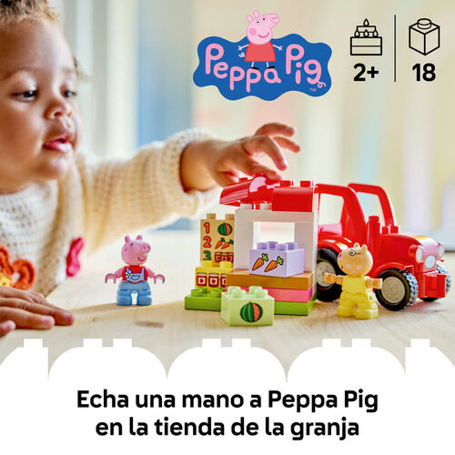 LEGO DUPLO - TRACTOR Y MERCADO PEPPA PIG