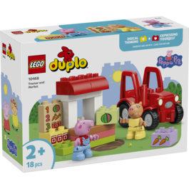 LEGO DUPLO - TRACTOR Y MERCADO PEPPA PIG