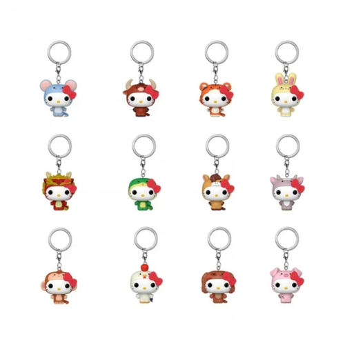 POP KEYCHAIN! LLAVEROS SORPRESA: HELLO KITTY ANIMALES