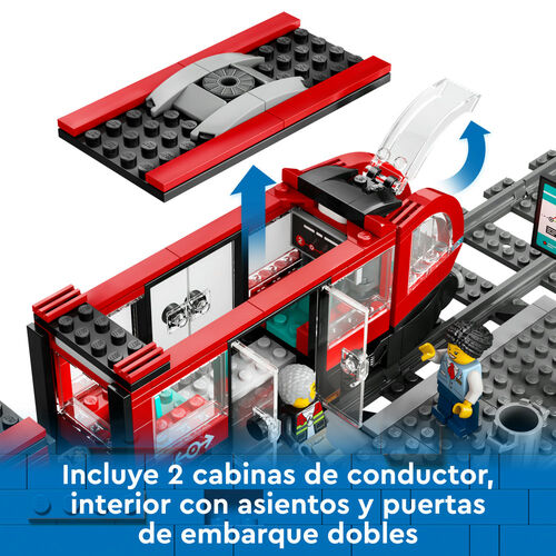 LEGO CITY - TRANVÍA Y ESTACIÓN DEL CENTRO