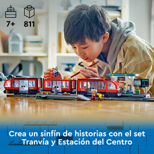 LEGO CITY - TRANVÍA Y ESTACIÓN DEL CENTRO