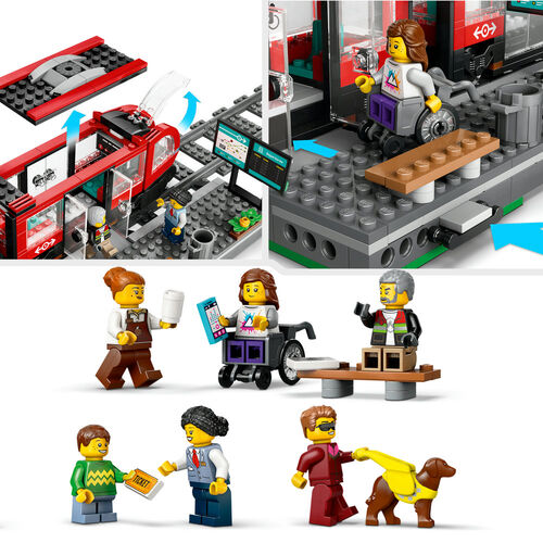 LEGO CITY - TRANVÍA Y ESTACIÓN DEL CENTRO