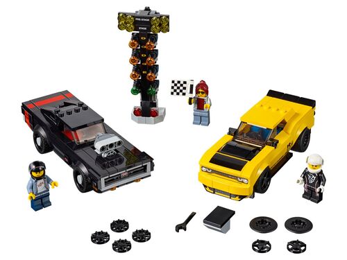 LE75893 Dodge Challenger SRT Demon de 2018 y Dodge Charger R/T de 1970 LEGO® Speed Champions