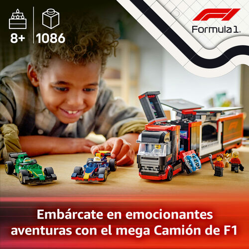 LEGO CITY - CAMIÓN DE F1 CON COCHES DE F1 RB20 Y AMR24
