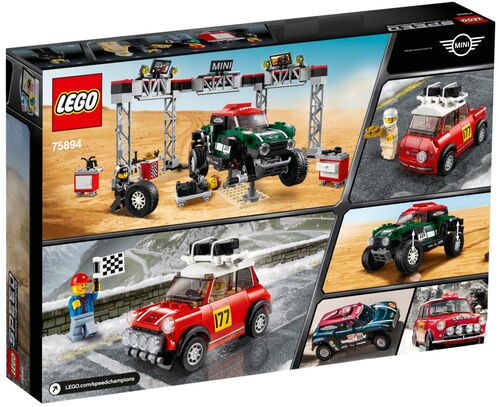 LE75894 Mini Cooper S Rally de 1967 y MINI John Cooper Works Buggy de 2018 LEGO® Speed Champions