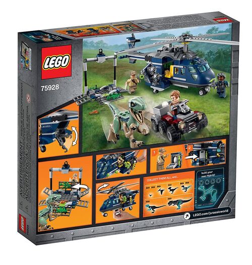 LE75928 Persecución en helicóptero de Blue LEGO® Jurassic World?