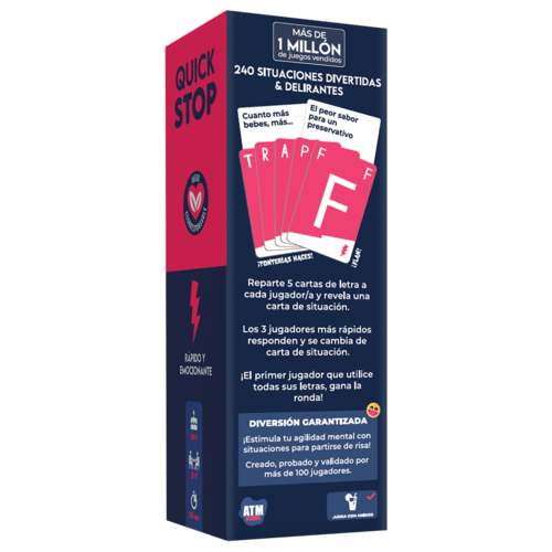 JUEGO DE CARTAS PARA FIESTAS - QUICK STOP INDECENTE