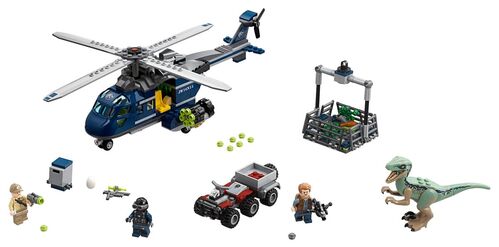 LE75928 Persecución en helicóptero de Blue LEGO® Jurassic World?