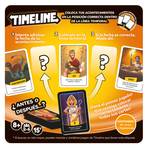 JUEGO DE CARTAS EDUCATIVO DE HISTORIA - TIMELINE
