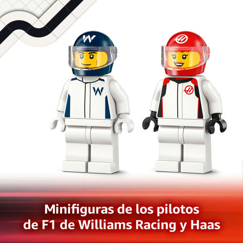LEGO CITY - COCHES DE F1 WILLIAMS RACING Y HAAS F1