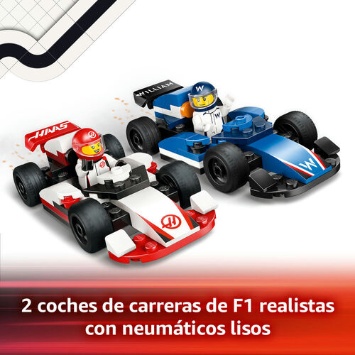 LEGO CITY - COCHES DE F1 WILLIAMS RACING Y HAAS F1