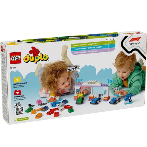 LEGO DUPLO - FORMULA 1: COCHES DE CARRERAS Y PILOTOS DEL EQUIPO DE F1