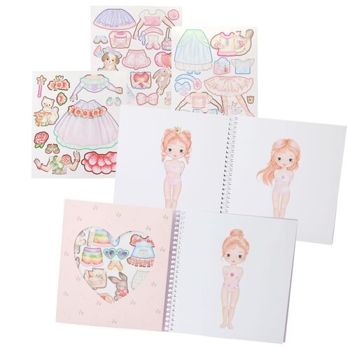 TOP MODEL CUADERNO DE PEGATINAS DRESS ME UP PRINCESS MIMI