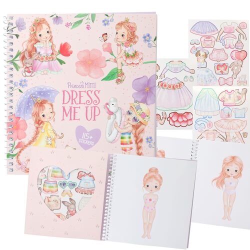 TOP MODEL CUADERNO DE PEGATINAS DRESS ME UP PRINCESS MIMI