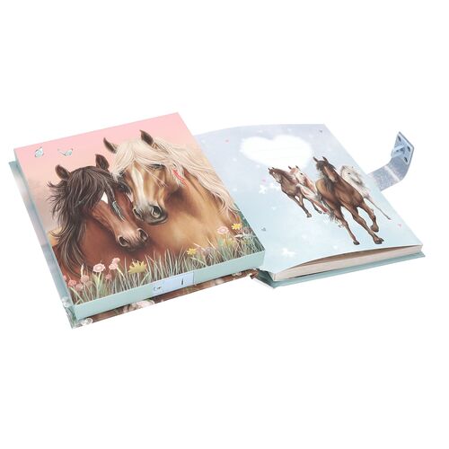 TOP MODEL - DIARIO CABALLO CON MARIPOSAS CON CÓDIGO SECRETO MISS MELODY