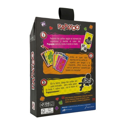 JUEGO DE CARTAS PAPAYOO