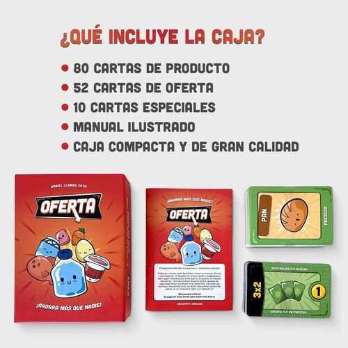 JUEGO DE CARTAS OFERTA
