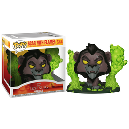 FUNKO POP! DELUXE: EL REY LEÓN - SCAR EN LLAMAS