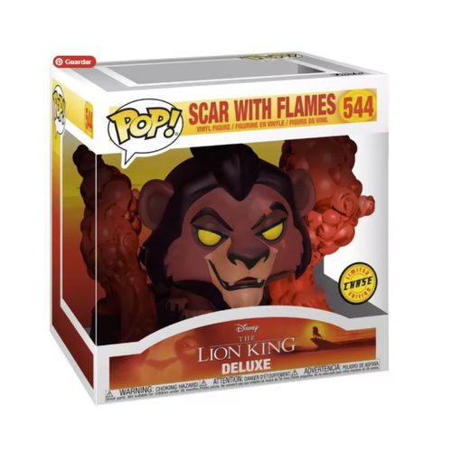 FUNKO POP! DELUXE: EL REY LEÓN - SCAR EN LLAMAS (CHASE)