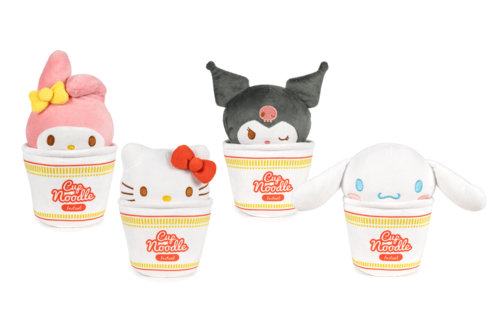 PELUCHE HELLO KITTY - HELLO KITTY CUP NOODLES 16 CM