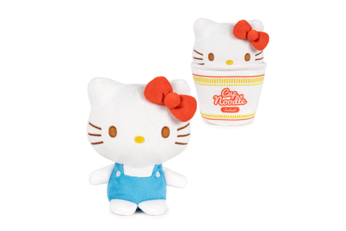 PELUCHE HELLO KITTY - HELLO KITTY CUP NOODLES 16 CM