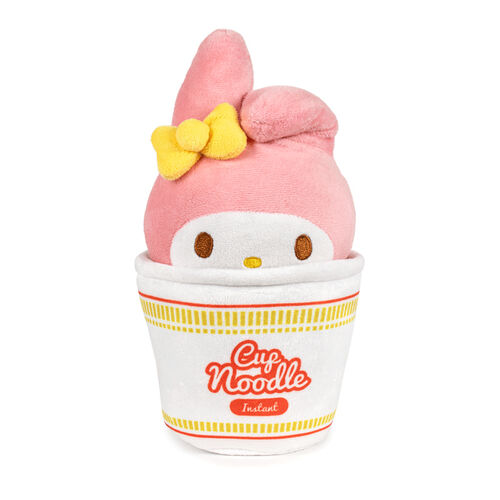 PELUCHE HELLO KITTY - MY MELODY CUP NOODLES 16 CM