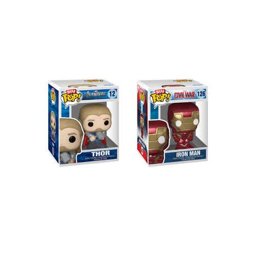 FUNKO BITTY POP 2PK MARVEL INFINITY SAGA- IRON MAN & THOR