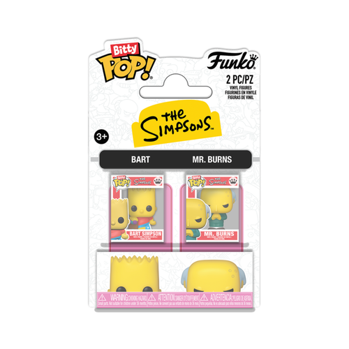 FUNKO BITTY POP 2PK SIMPSONS- BART & MR. BURNS