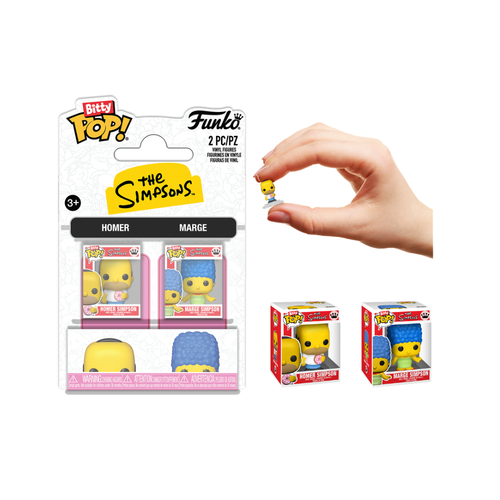 FUNKO BITTY POP 2PK SIMPSONS- HOMER & MARGE