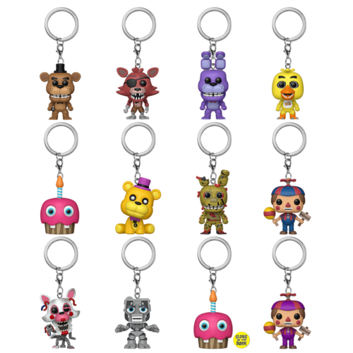 POP! KEYCHAIN: FNAF CLASSIC (SOBRE SORPRESA)- PACK DE 3