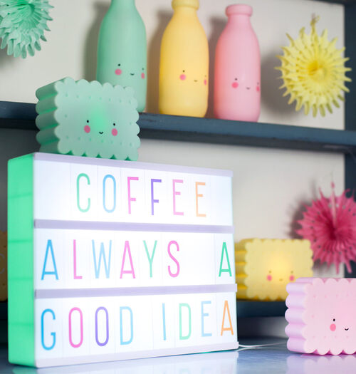 LETRAS PARA CAJA DE LUZ COLORES PASTEL LTLE005
