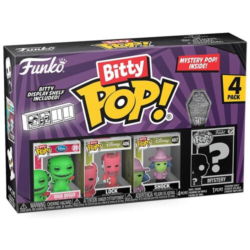 FUNKO BITTY POP! PESADILLA ANTES DE NAVIDAD - OOGIE BOOGIE, LOCK, SHOCK Y ¿?