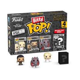 FUNKO BITTY POP! JUEGO DE TRONOS - DAENERYS (NOVIA), KHAL DROGO, DROGON Y ¿?